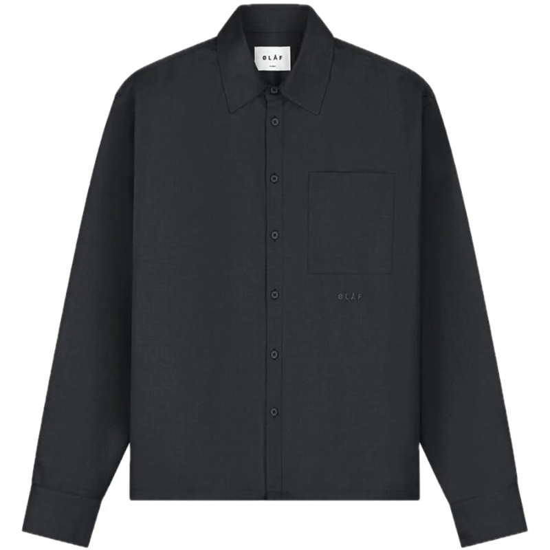 ØLÅF Legeres Oberteil shirt grey grau