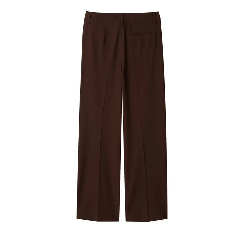 Luisa Cerano Stoffen broek Wideleg-Pants mit Bundfalten marone(Image 6)