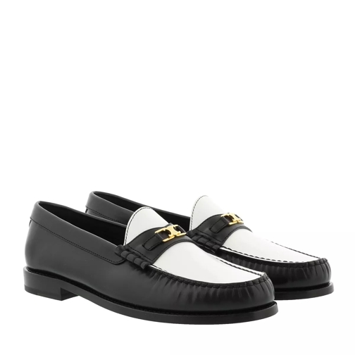 Celine Triomphe Loafers Leather Black/White Loafer