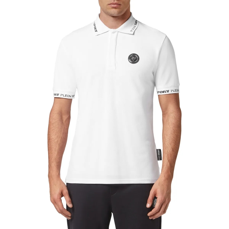 Plein Sport Top Poloshirt Statement weiss(Image 3)