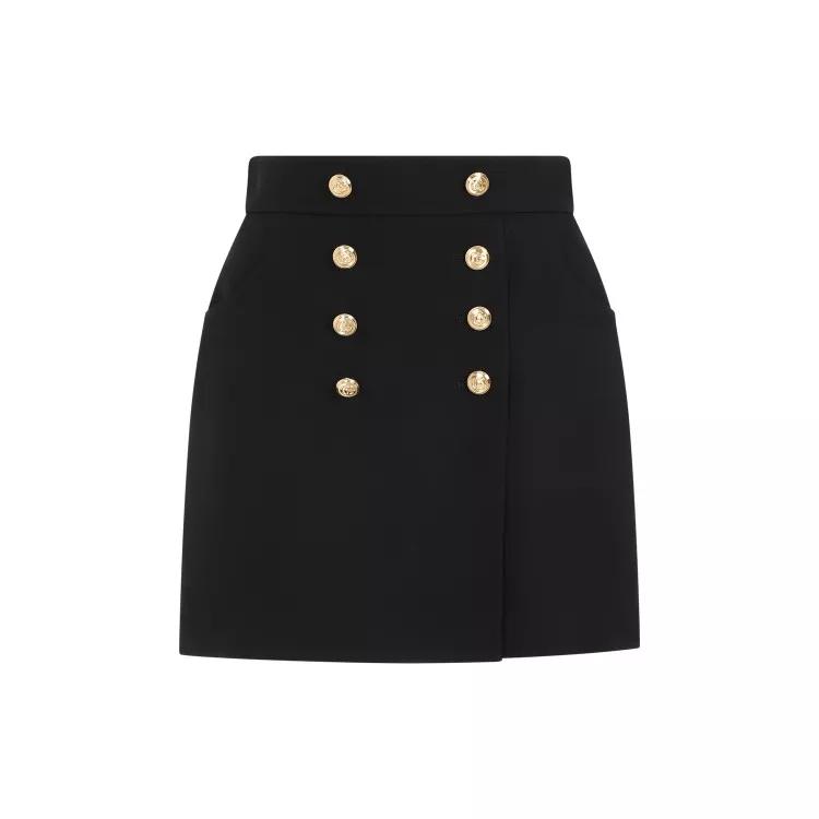 Gucci - Black Silk Mini Skirt - Größe 42 - black