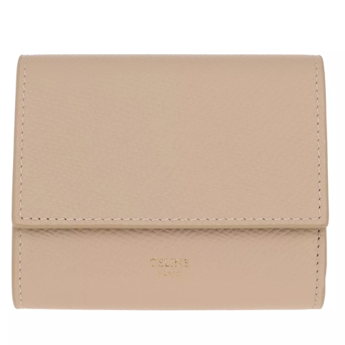 Celine Trifold Wallet Small Leather Nude Tri-Fold Portemonnaie