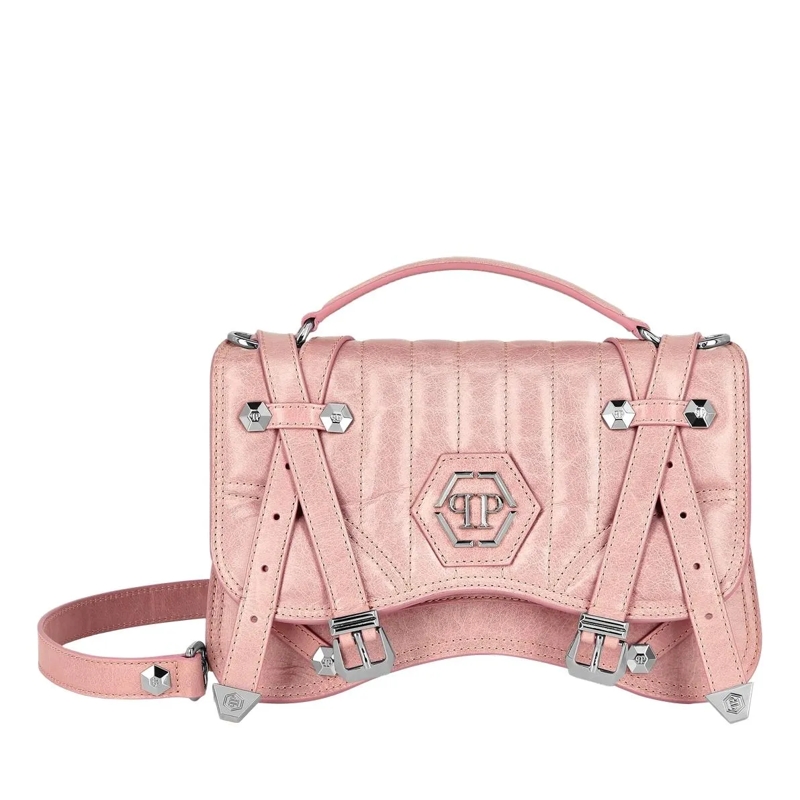 Philipp Plein Crossbody Bag Henkel Tasche Hexagon nude