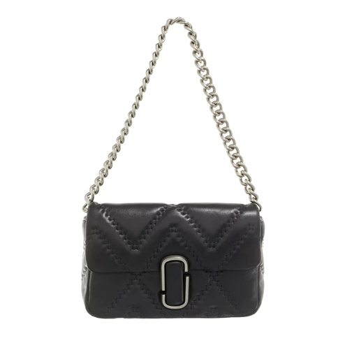 Marc Jacobs The Quilted Leather J Marc Shoulder Bag Black Borsetta a tracolla
