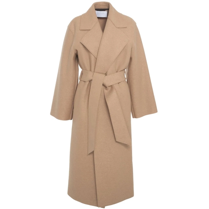 Harris Wharf Übergangsjacke Coat with waist belt beige