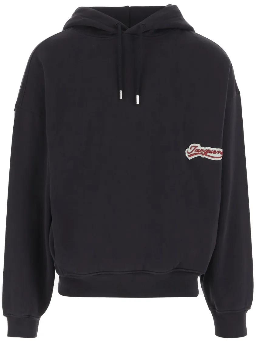 パーカー・フーディ Jacquemus Cotton Sweatshirt With Embroidered Varsity Patch Jacquemus Cotton Sweatshirt With Embroidered Varsity Patch