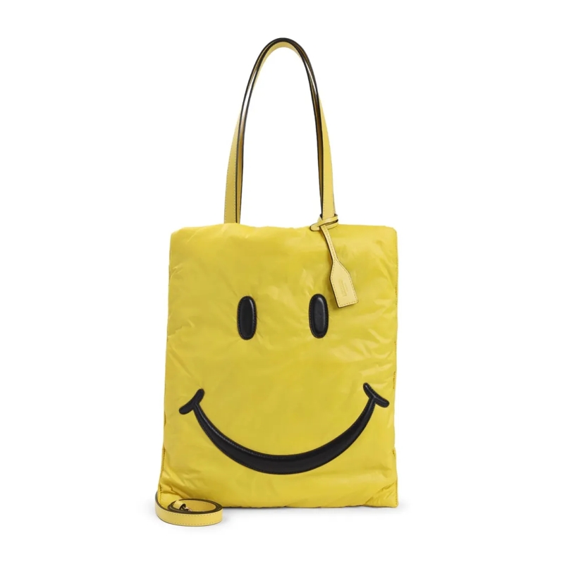 Moschino Fourre-tout Yellow Tote Bag Gold