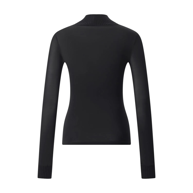 Courrèges Pullover Langarmshirt Reedition Second Skin schwarz(Image 3)