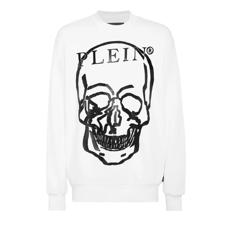 Philipp Plein Sweatshirt Sweatshirt Skull And Plein weiss