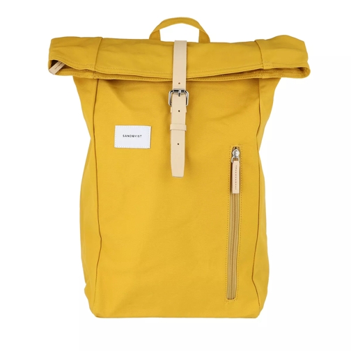 Sandqvist Dante Backpacks Leather Yellow Natural Zaino
