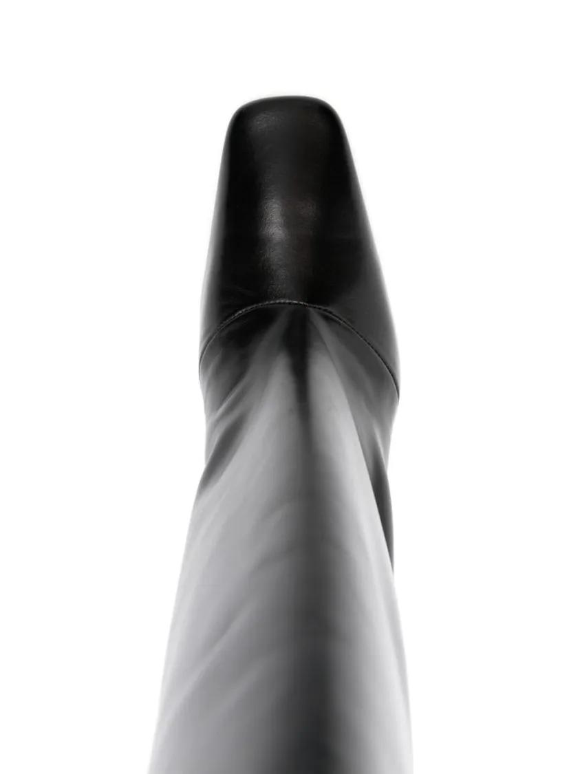 Thumbnail - Coperni Stiefel - Knee-High Black Boots With Sculptural Heel - Gr. 39 (EU) - in Schwarz - für Damen