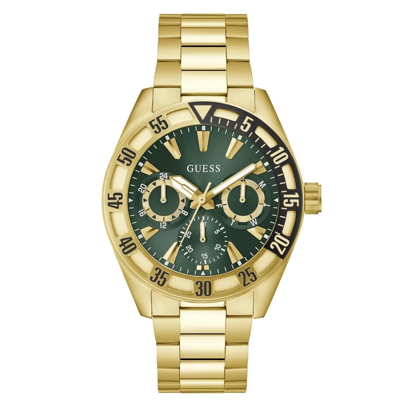 Guess Quarzuhr Quarz-Analoguhr Letterman gold