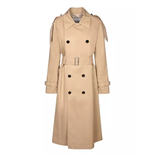 Burberry Double-Breasted Trench Coat Brown 