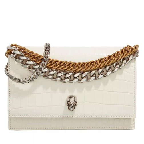 Alexander McQueen Small Skull Bag Leather Ivory Sac à bandoulière