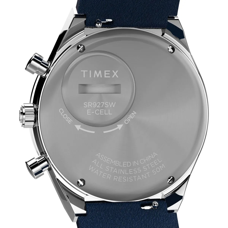 Timex Chronograph Chronograph Uhr Q Timex blau(Image 6)