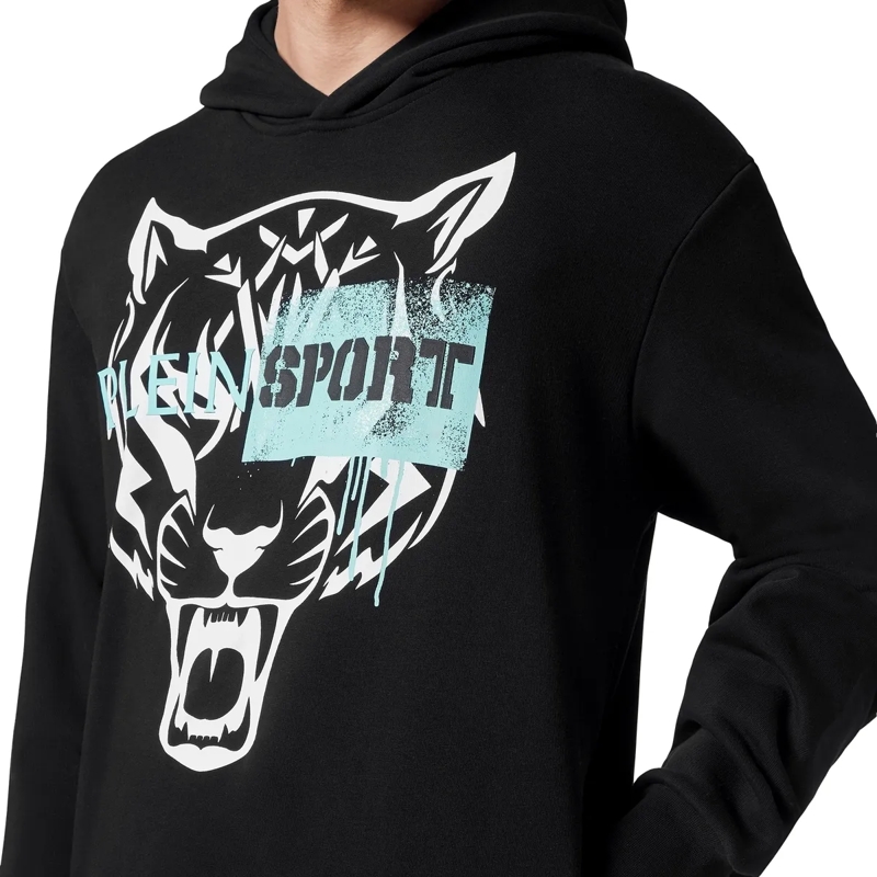 Plein Sport Top Hoodie Tiger schwarz(Image 5)