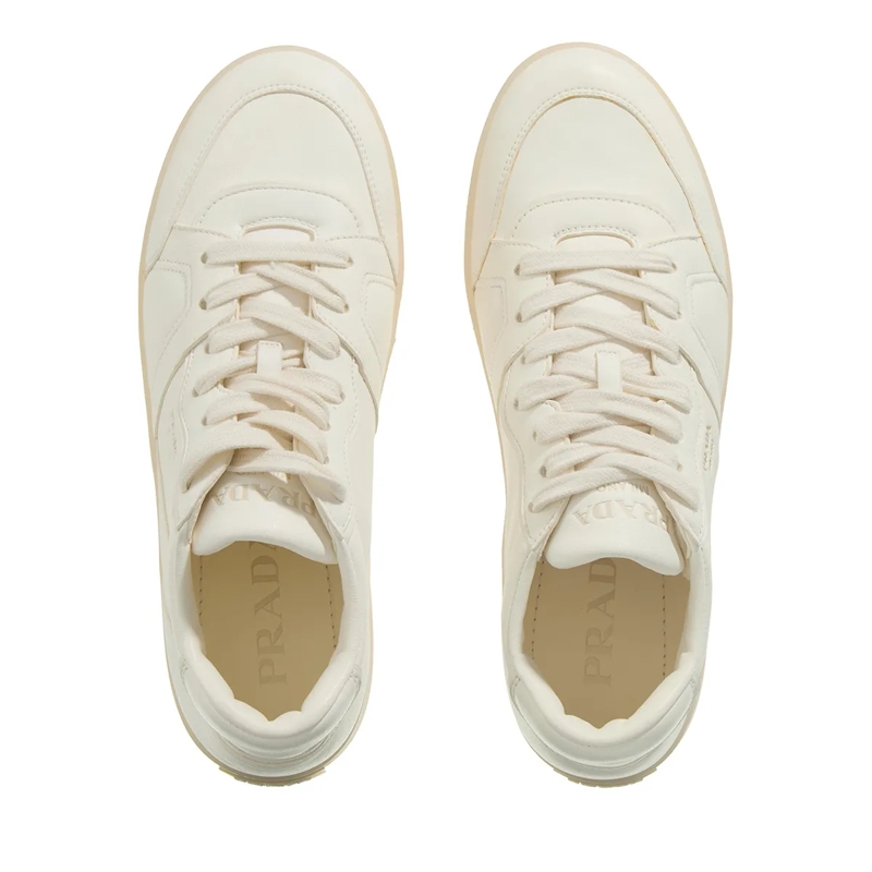 Prada Low-Top-Sneaker Leather Sneaker Avorio(Image 6)