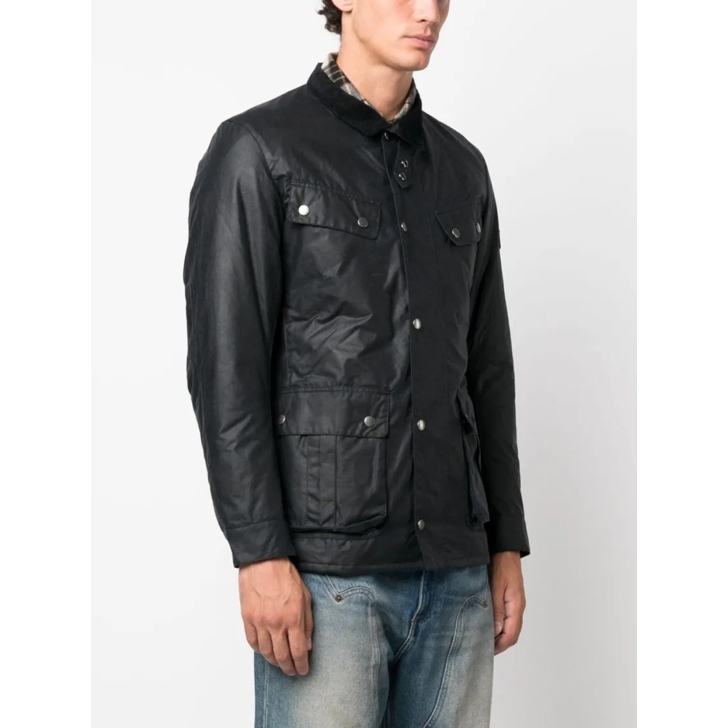 Barbour Navy Blue Duke Jacket Blue Ubergangsjacke