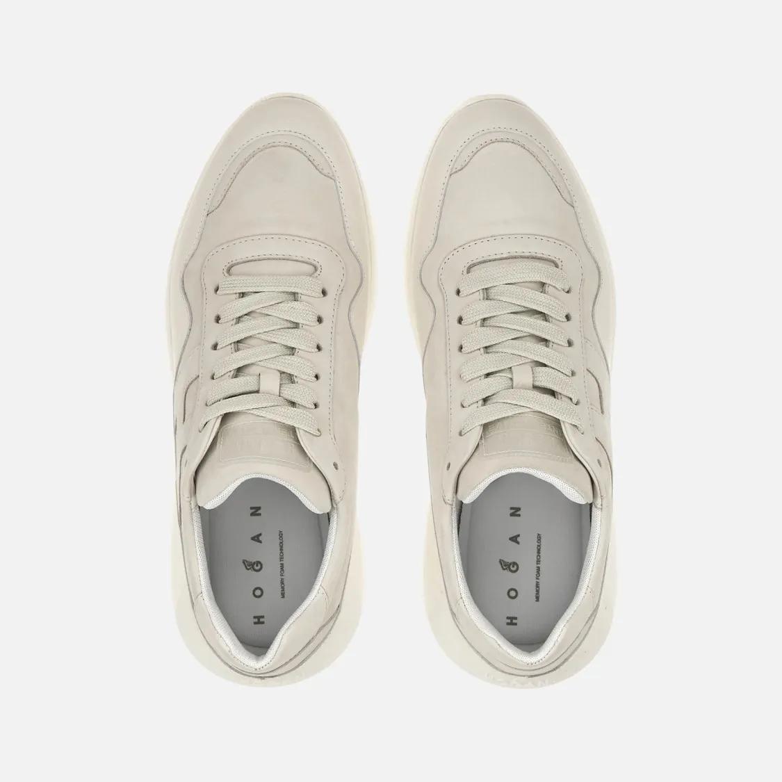 Thumbnail - Hogan Low-Top Sneaker - Interactive3 Leather Sneakers With Cushioned Sole - Gr. 9 - in Beige - für Damen