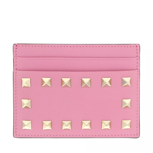 Valentino Garavani Card Holder Leather Dawn Pink Kaartenhouder