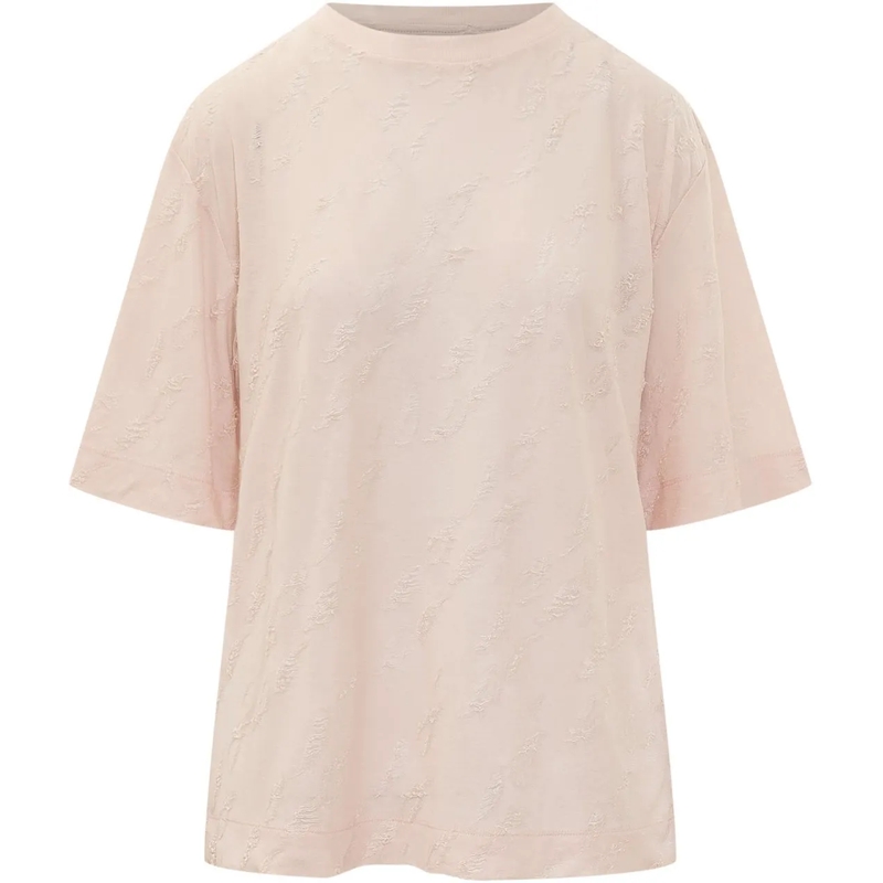 Iro T-shirt T-shirt Con Texture in Rilievo rose