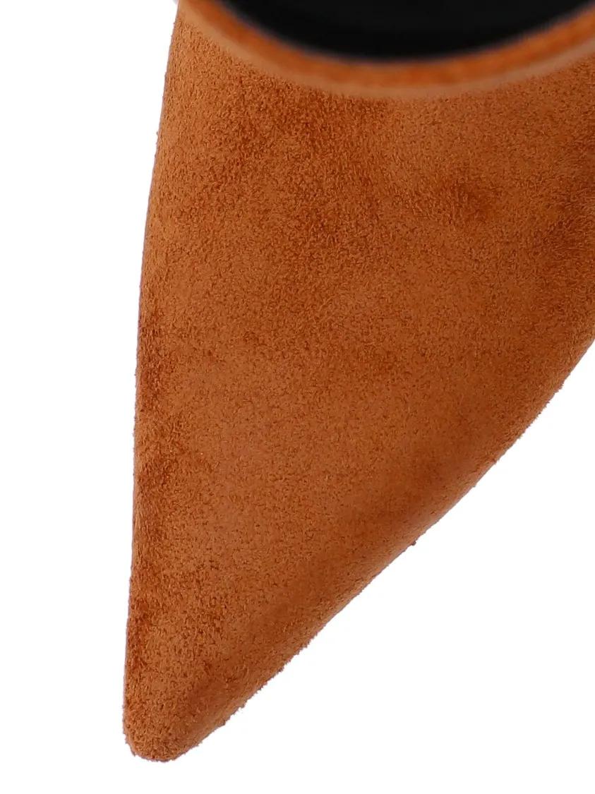 Thumbnail - Marc Jacobs Stiefel - Mid-Calf Lambskin Boots With Pointed Toe - Gr. 37 (EU) - in Braun - für Damen