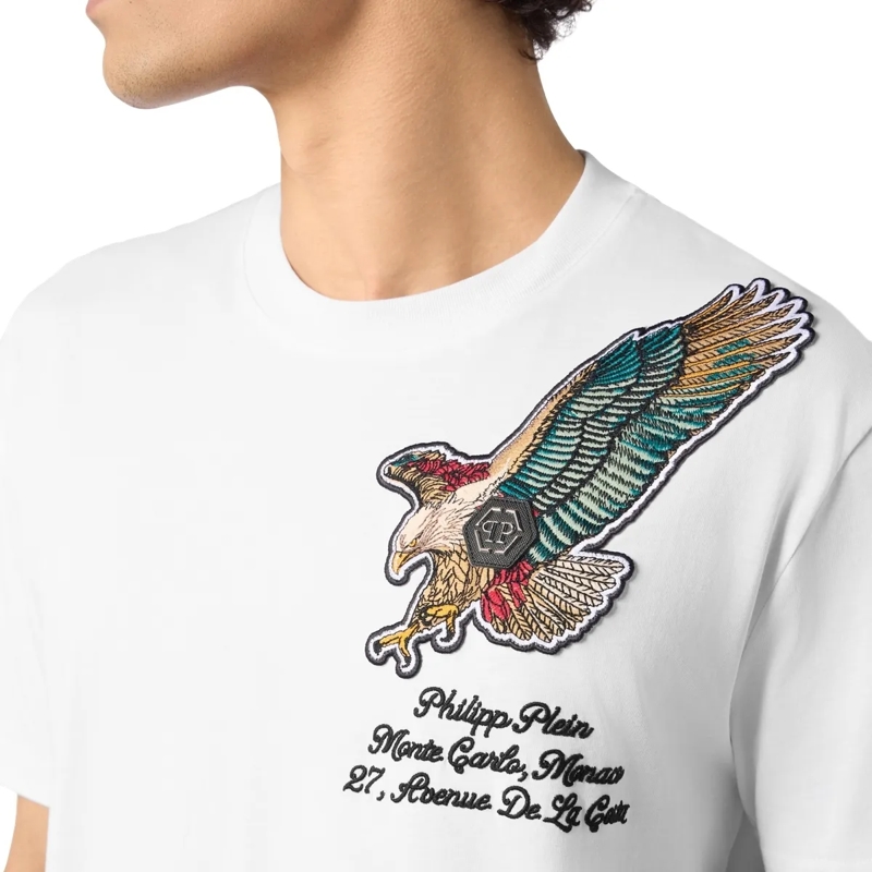 Philipp Plein T-Shirt Round Neck T-Shirt Eagle Montecarlo weiss(Image 5)