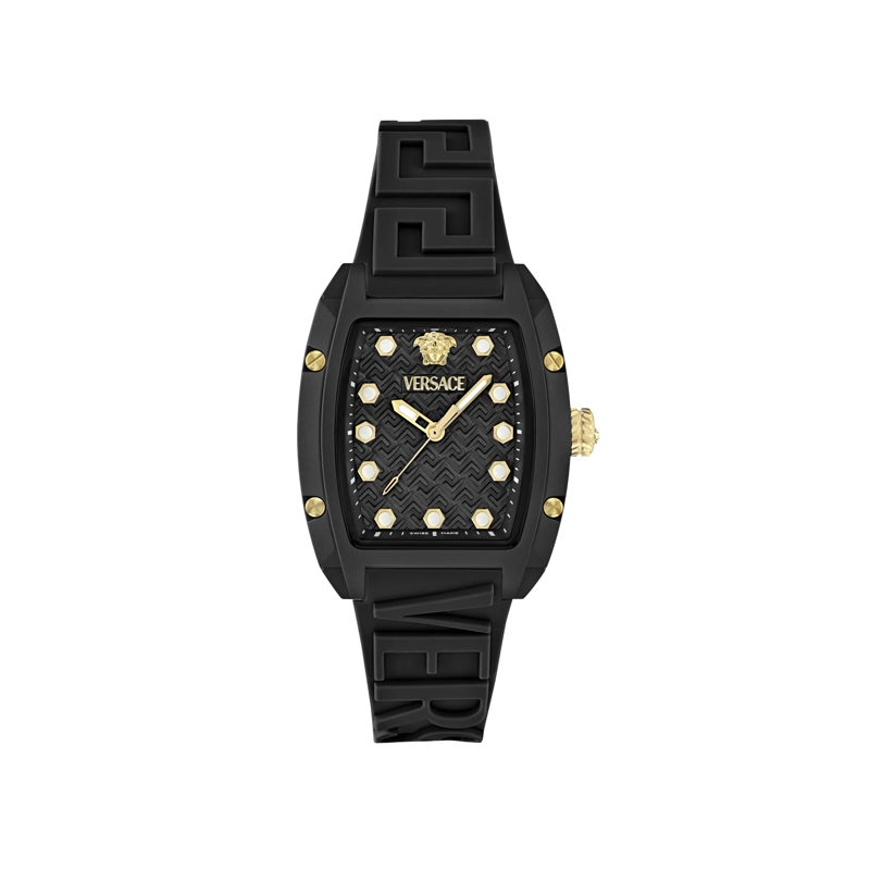 Versace Quarzuhr Quarz Analog Uhr Dominus Eco Ceramic.iconi schwarz