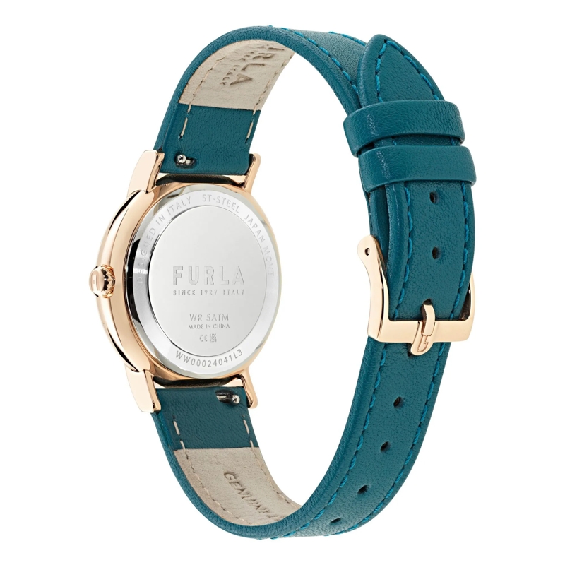 Furla Quarzuhr Quarz-Analoguhr Furla Easy Shape blau(Image 3)