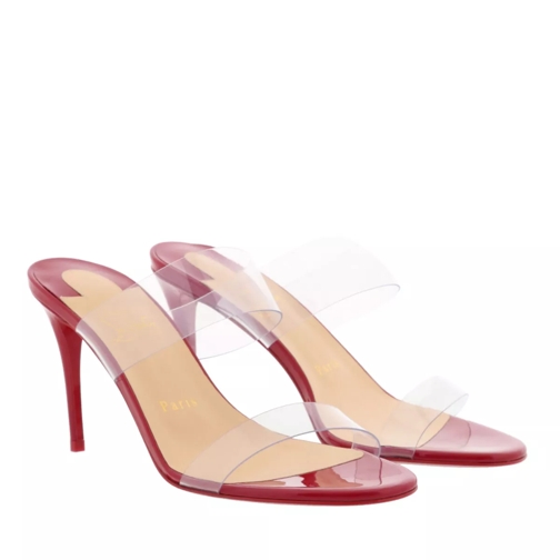 Christian Louboutin Just Nothing 85 Pumps Patent Leather Red Mule