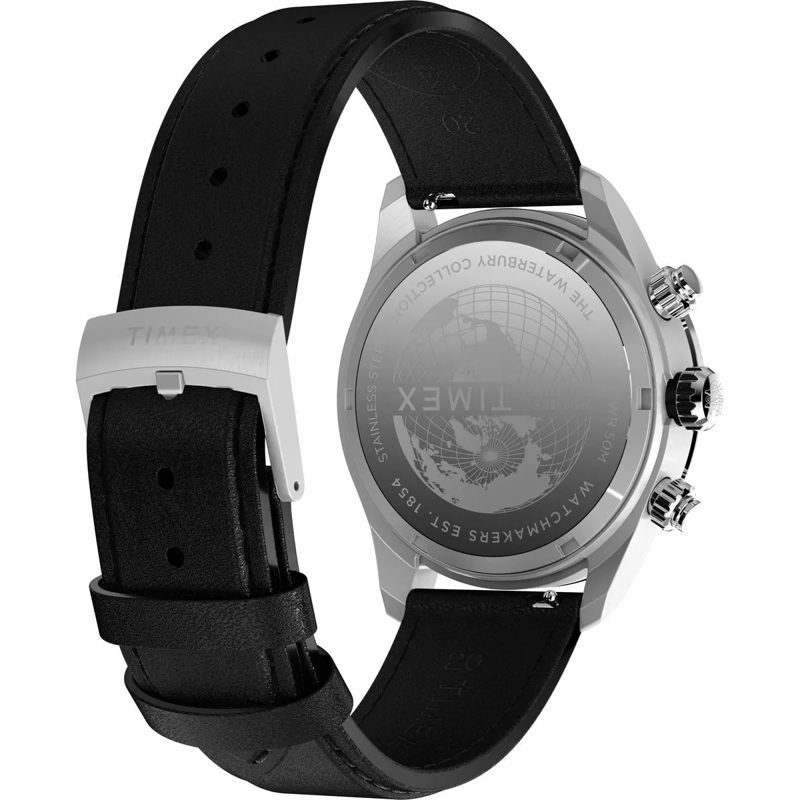 Timex Quarzuhr Quarz-Chronographenuhr Waterbury Heritage schwarz(Image 5)