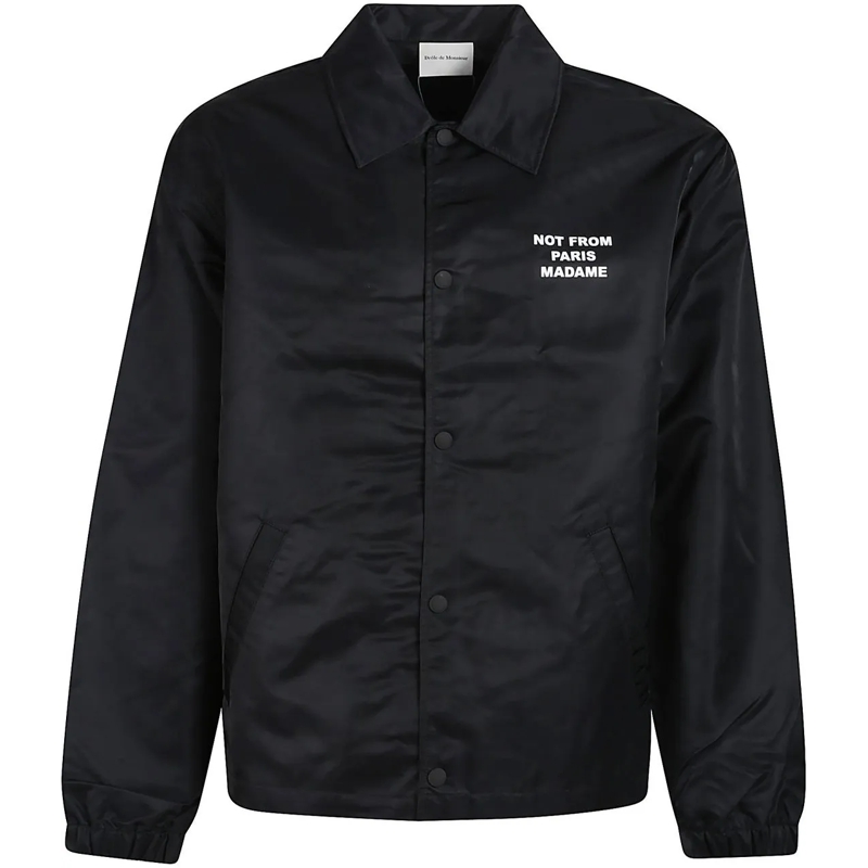 Drôle De Monsieur Daunenjacke Slogan Jacket Black schwarz