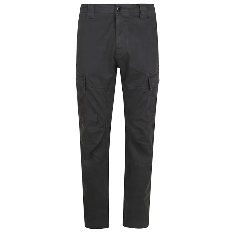 CP Company Pantalon de costume Cotton Satin Cargo Trousers Grey