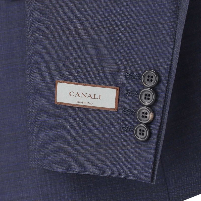 Canali Hosenanzug Anzug aus Wolle blau(Image 5)