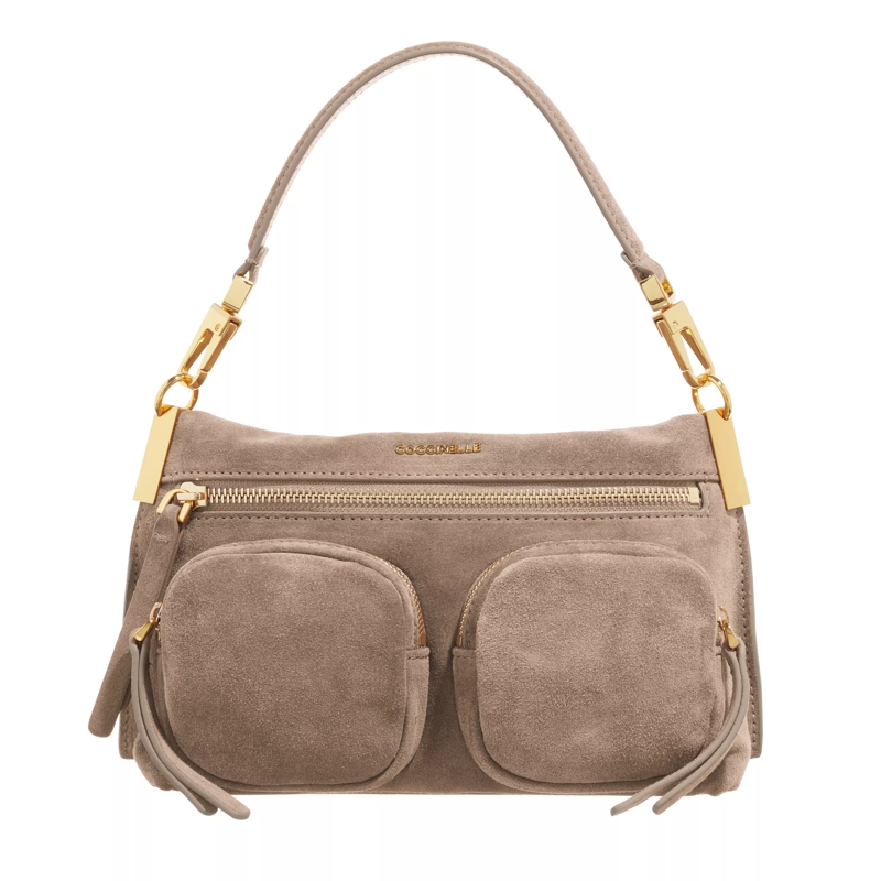 Coccinelle Crossbody Bag Hyle Suede Warm Taupe