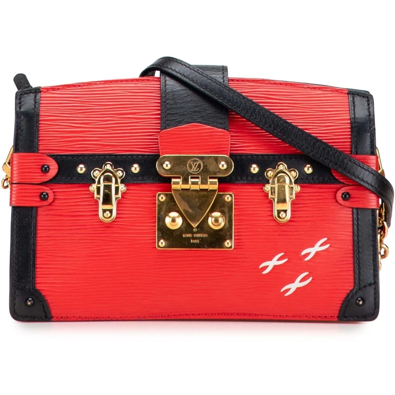 Louis Vuitton Sac à bandoulière Epi Trunk Clutch rot