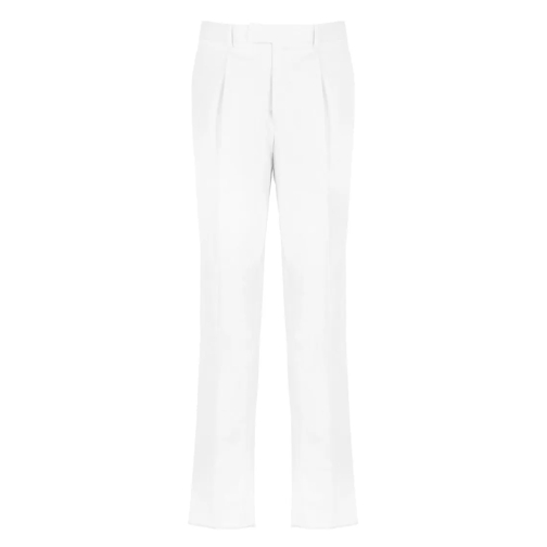 Zegna Anzugshosen White Cotton Pants White