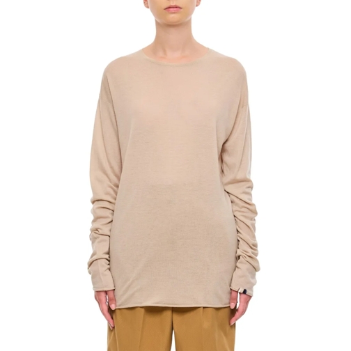 Extreme Cashmere Pullover Gemini Cashmere Round Neck Sweater Neutrals