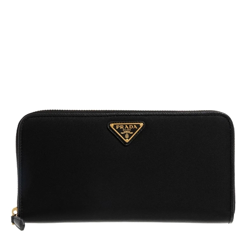 Prada Zip-Around Wallet Round Long Wallet Nero