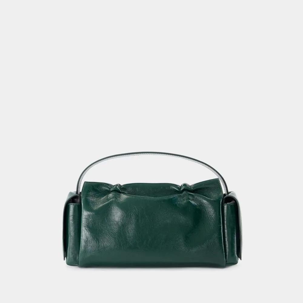 Acne Studios Hobo bags Multipocket Lux Shoulder Bag Leather Green in groen