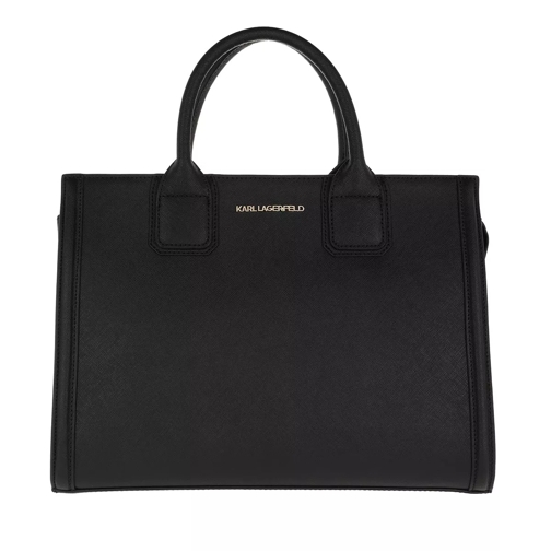 Karl Lagerfeld Klassik Top Handle Bag Black/Gold Satchel