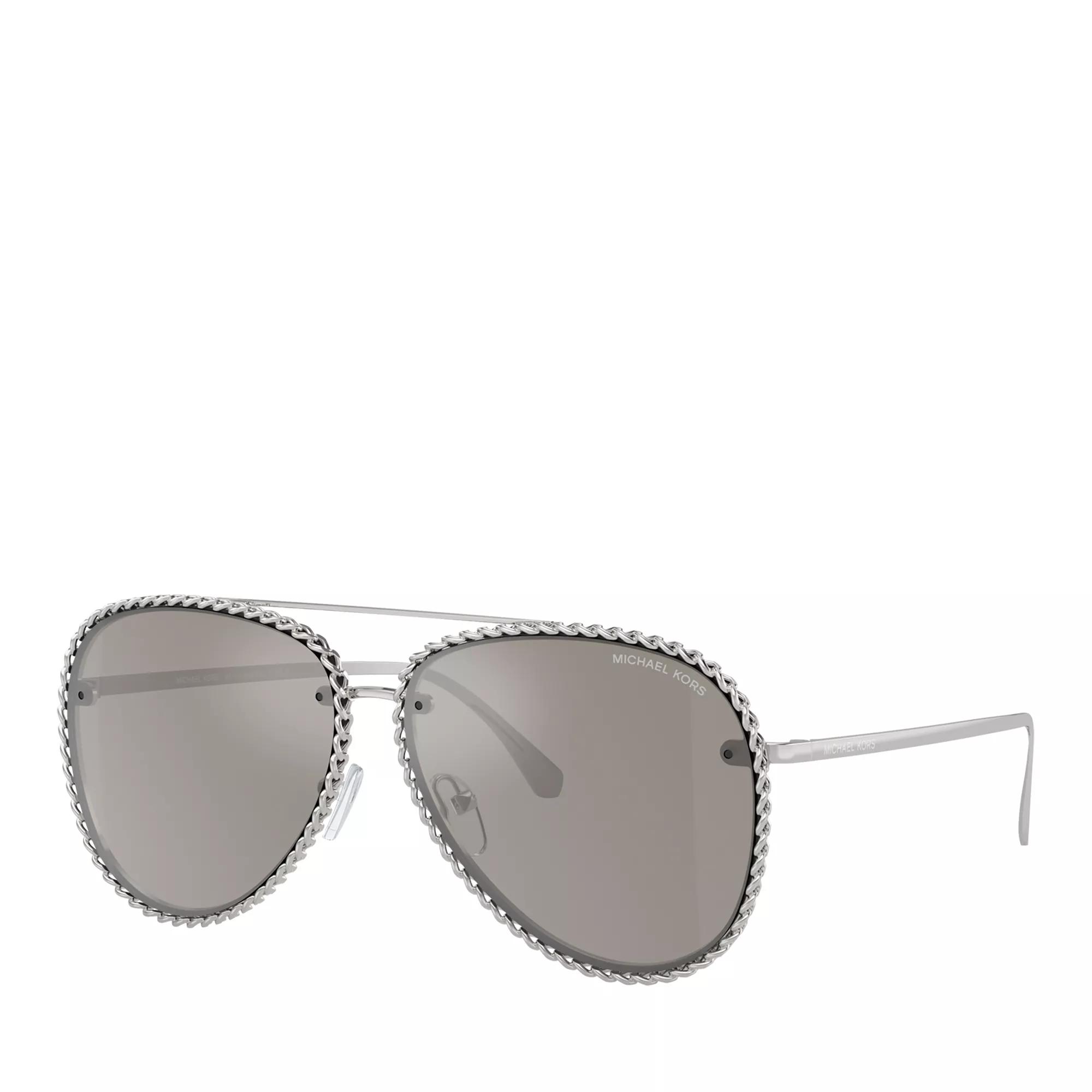 0MK1147 59 18936G Shiny Silver Sunglasses