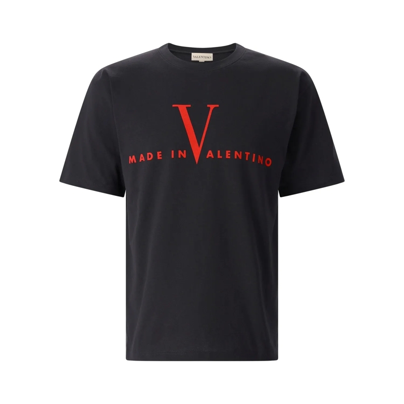 Valentino Garavani Hemd T-Shirt mit Print Schwarz