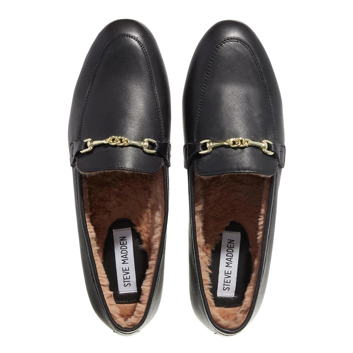 Steve Madden Catareena F Black Leather Loafer