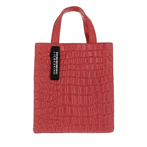 Liebeskind Berlin Paper Bag Waxy Croco Paper Bag Passion Tote