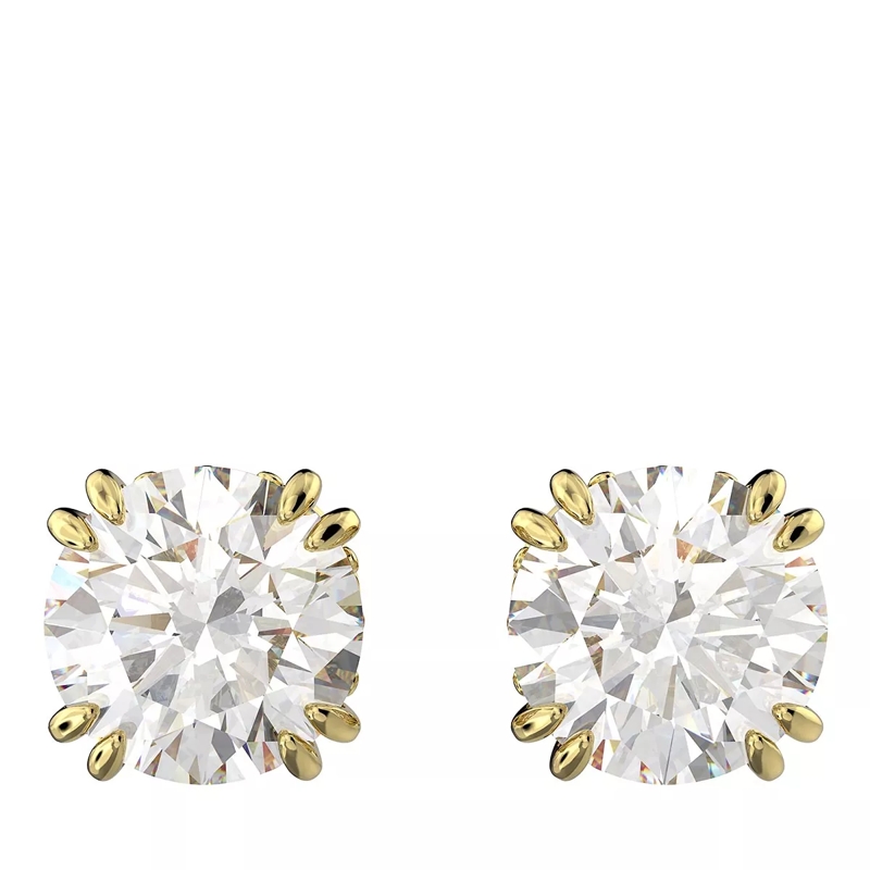 Swarovski Earcuffs Constella Round cut Gold-tone plated White