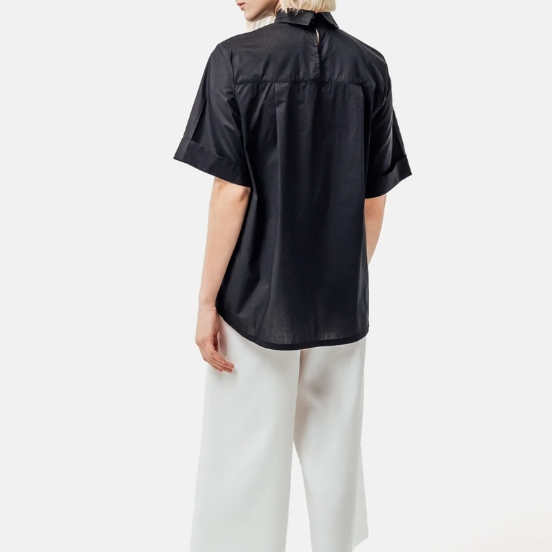 Helene Galwas Bluse Bluse aus Baumwolle FAYRE schwarz(Image 3)