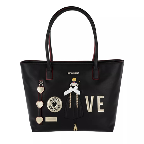 Love Moschino Shopping Bag Love Nero Draagtas