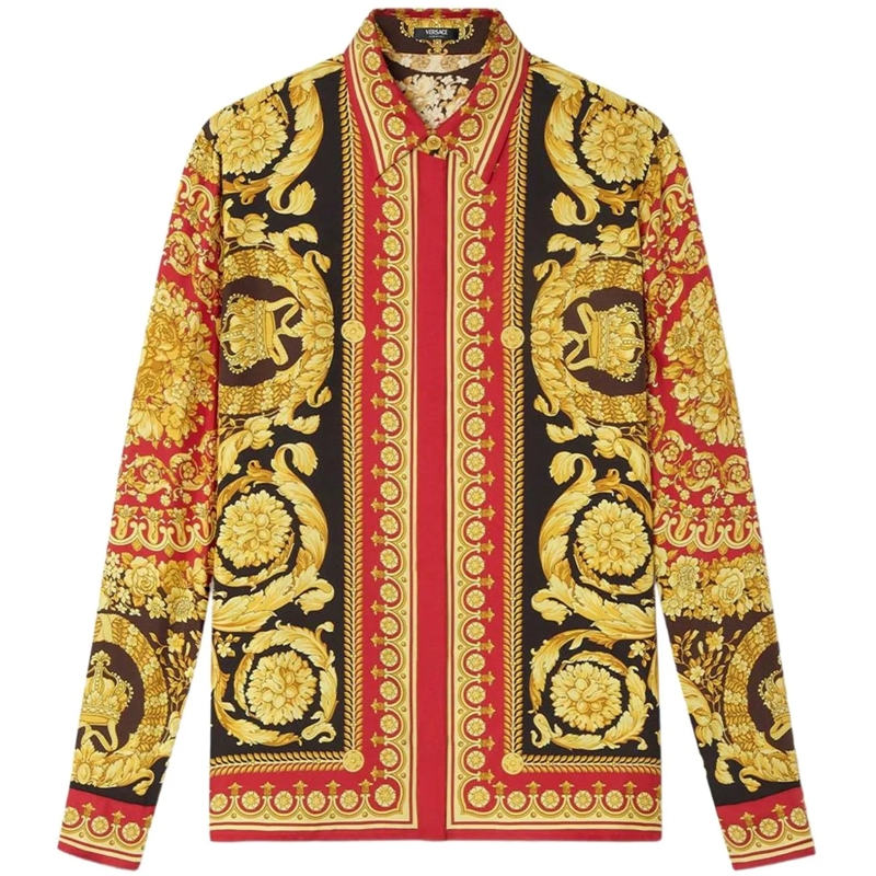 Versace T-Shirt Top Redgold rot