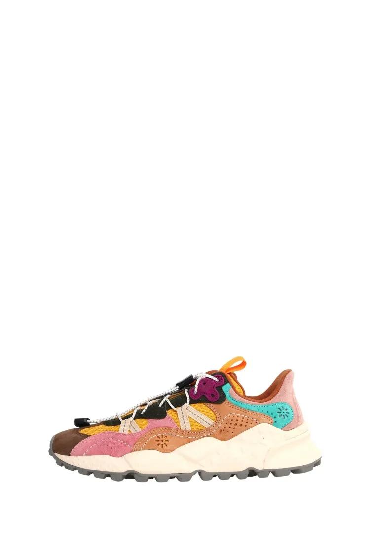 Thumbnail - Flower Mountain Low-Top Sneaker - Dynamic Technical Fabric Sneakers With Multicolore - Gr. 38 (EU) - in Bunt - für Damen
